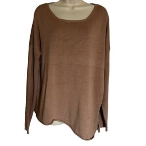 Neiman Marcus tan long sleeve sweater size XL
